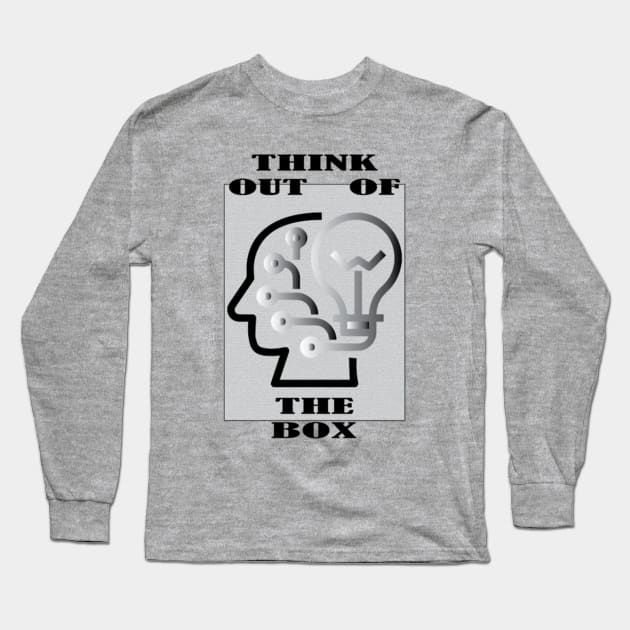 Think Out Of The Box Long Sleeve T-Shirt by You ND Me